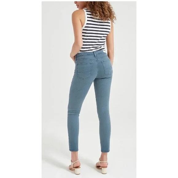 AG Prima Cigarette Ankle Jeans Blue Gray 32x28 NWT Sold Out - Picture 7 of 8